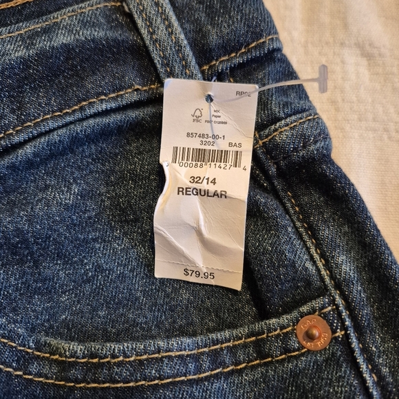 Gap women's size 14 x 32 90's loose flare mid rise jeans, NWT - Picture 2 of 8